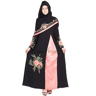 Nidha abaya -  Embroidered party wear burqa